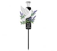 ComfyHarbor Luce per solare Cimitero 50cm Metallo Impermeabile IP44 Luce(White)