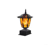 ComfyHarbor Luce solare della fiamma 1pc impermeabile del metallo