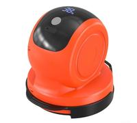 ComfyHarbor Macchina per lucidare e cerare auto senza fili con batteria da 4000 mAh, 3 impostazioni di velocità, display LCD, dischi multipli per SUV e dettagli del veicolo, arancione