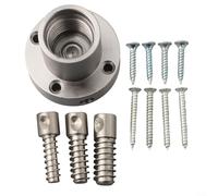 ComfyHarbor Mandrino filettato per tornio in acciaio da 5,1 cm, 8TPI da 2 pollici, accessorio per tornitura ciotola di montaggio con set di viti