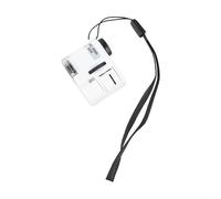 ComfyHarbor Mini microscopio portatile 60X, lente d'ingrandimento portatile con doppia luce LED per circuito, francobolli, monete, per analisi delle foglie e verifica di sicurezza UV (bianco)