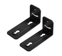 ComfyHarbor Monta la tua soundbar con sicurezza utilizzando questo robusto supporto da parete per altoparlanti in metallo per uso domestico (è nero)