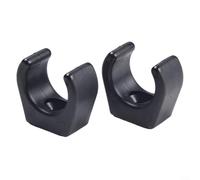ComfyHarbor Morsetto per gancio e clip per scala, accessori marini per tubi di diametro 24 mm, supporto resistente per scale per canoa yacht e supporti luminosi, nero (2 pezzi)