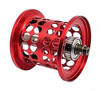 ComfyHarbor Mulinello da pesca in metallo, per Abu Garcia IB6 IB7 IB8 ALX LC6 LV7 LC7 LT7 BF7 BF8 MGX2, per REVO ALX Gen 2, mulinello da baitcasting, rosso, viola, blu, nero, oro (rosso)