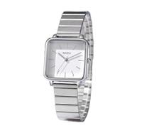 ComfyHarbor Orologio da donna in lega di acciaio inossidabile multicolore | Design creativo dei bordi, forma quadrata unica, stile accattivante, si distingue dalla folla, accessorio alla moda