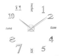 ComfyHarbor Orologio da parete 3D fai da te, silenzioso, senza cornice, in acrilico, grande, 50-70 cm, arte moderna per soggiorno, camera da letto, ufficio, cucina, decorazione per la casa, facile da