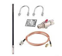 ComfyHarbor Outdoor 12dBi Vetroresina Antenna Kit Per LoRa con Bassa Perdita RG142 Cavo per Elio Hotspot Minatore HNT Rete 915MHz 868MHz EU US Compatibile
