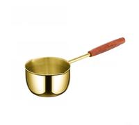 ComfyHarbor Pentola per olio in acciaio inox, 300 ml, con manico esteso isolato termicamente da 18 cm, per cucinare su fornelli a gas, design ergonomico, facile da pulire, acciaio inossidabile 304