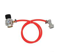 ComfyHarbor Per Mini Kit Regolatore 0-90 PSI, con Barb in Acciaio Inox, Manometro Regolabile, Per Soda Water Beer, Compatibile, Con Per Bottiglie Sodastream Cornelius Kegs PET Bottiglie, Include (B)