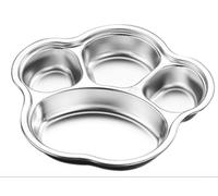 ComfyHarbor Piatto per bambino Acciaio 21cm Design a Scomparti Piatto per | Acciaio 304, , per sicuro, BPA, all'usura, uso quotidiano garantito