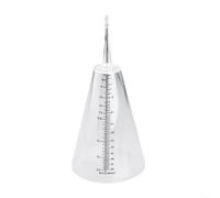 ComfyHarbor Plastica trasparente pluviometro cono forma esterna | Design a cono, dati precisi sulle precipitazioni, struttura in plastica, vista trasparente, essenziale per il giardino