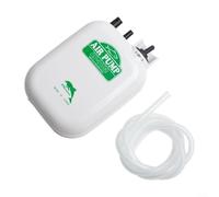 ComfyHarbor Pompa di ossigeno a doppia velocità con aeratore per esche vive portatile con gancio per attrezzatura da pesca