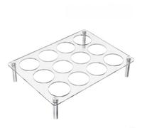 ComfyHarbor Porta cialde in acrilico, per capsule monodose compatibile con 12 cialde, organizer compatto per bancone della cucina e cassetto portaoggetti, espositore trasparente per uso domestico e