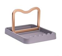 ComfyHarbor Porta-coperchi per pentole, organizer multifunzione per utensili da cucina, con cuscinetto antigoccia, per spatola, mestolo, cucchiaio, supporto per utensili da cucina, per piano di lavoro