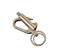 ComfyHarbor Portachiavi permanente 3 in 1 con apribottiglie, ricaricabile, antivento, in magnesio, per campeggio, escursionismo, sopravvivenza e avventure all'aperto, design portatile in metallo