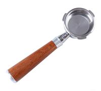 ComfyHarbor Portafiltro per caffè espresso da 58 mm, con manico in legno, cestello filtro per caffè in acciaio inossidabile 304, per macchine Barsetto BA101/BA102, impugnatura ergonomica, per un