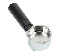 ComfyHarbor Portafiltro per caffè espresso senza fondo da 51 mm a tre orecchie, in lega di alluminio, manico per macchina da caffè con impugnatura in plastica robusta, compatibile con Dongling per
