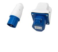 ComfyHarbor Presa industriale a 3 pin, 16 A, connettore IP44 resistente alle intemperie da 220-250 V, con anima in ottone, per roulotte e camper