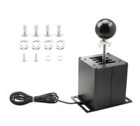 ComfyHarbor Racing Game Gear Shifter, 21 x 10 x 17 cm, dimensioni compatte, versatile per compatibilità ATS, ETS e WRC, attrezzatura da gioco nera per simulatori di corse