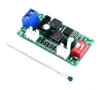 ComfyHarbor Regolatore di velocità della ventola CC con controllo automatico, modulo di regolazione a 4 velocità, sonda 10K 45-50C, DC 5V-30V AC 4V-20V, scheda di raffreddamento industriale compatta