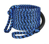 ComfyHarbor Resistente cavo di traino marino da 18,3 m, con manico in schiuma, per sport acquatici, wakeboard, tavola da surf, resistenza alla rottura di 1179,3 kg (blu nero)