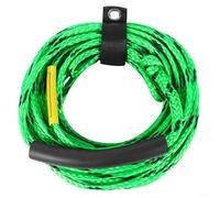 ComfyHarbor Resistente cavo di traino marino da 18,3 m, con manico in schiuma, per sport acquatici, wakeboard, tavola da surf, resistenza alla rottura di 1179,3 kg (verde nero)