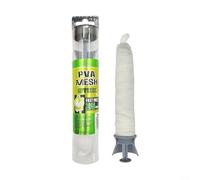 ComfyHarbor Rete solubile in acqua per pesca alla carpa, in PVA, 18/25/37 mm, alta elasticità, riempitivo per esche d'acqua dolce, inverno, primavera, estate, autunno, colore bianco, confezione da 1