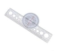 ComfyHarbor Righello rotativo per aerospaziali X-8/X-7, in plastica trasparente, 31,8 x 11,8 cm, per addestramento di volo e direzione della distanza dei piloti (X-8)