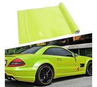 ComfyHarbor Rotolo di pellicola adesiva in vinile per auto, 30 x 152 cm, alta adesione esterna, per personalizzazione auto, giallo neon
