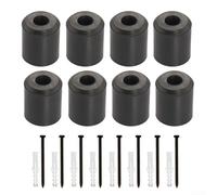 ComfyHarbor Scaffale da parete per sci e snowboard con supporti in gomma vulcanizzata, organizer verticale salvaspazio per tavole con viti e tasselli inclusi (8 pezzi)