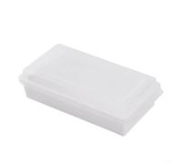 ComfyHarbor Scatola per tagliare il burro, con coperchio e spatola, contenitore per burro da 250 ml, con affettatrice, per cucina, contenitore per formaggio in PP bianco, per uso domestico, design