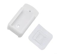 ComfyHarbor Scatola portaoggetti da parete per telecomando, in ABS bianco, organizer per condizionatore d'aria per casa e ufficio, mensola salvaspazio con design stabile, 10 x 6,5 x 4 cm (sottile)