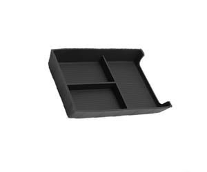 ComfyHarbor Scatola portaoggetti in silicone per console centrale, per BYD Sealion 07 EV 2024-2026, organizer per vassoio inferiore, per accessori interni auto, nero, inserto in silicone