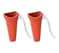 ComfyHarbor Schiaccianoci in acciaio inox per noci, noci pecan, nocciole, capacità 0,7-4 cm, meccanismo a leva, design antispruzzo, utensile da cucina facile da usare (rosso 2)