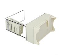 ComfyHarbor Scolapiatti per lavello da cucina, con supporto per spugna, dispenser di sapone e barra portasciugamani, per un efficiente drenaggio dell'acqua e una soluzione salvaspazio (bianco)