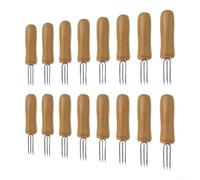 ComfyHarbor Set 16 Forchette per BBQ e Picnic Esterni Set 16 Forchette per | Acciaio per robusto, anti-ruggine, punta affilata, per ideale per grigliate, per campeggio, uso esterno