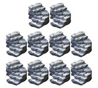 ComfyHarbor Set di 10 gradini in resina artificiale per decorazione da giardino in miniatura, piccoli paesaggi, design dritto e curvo per casa ed esterni (curvi)