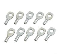 ComfyHarbor Set di 10 terminali ad occhiello per puleggia da palestra, in metallo, per attrezzature da fitness, adatti per cavi di diametro 5 mm o 6 mm, per palestra domestica (6 mm)
