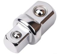 ComfyHarbor Set di 3 adattatori per chiavi a bussola a doppia testa, attacco quadro da 1/4", 3/8", 1/2", convertitore per chiave inglese, in acciaio al cromo vanadio con sfera anti-goccia