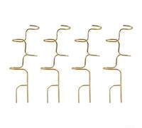 ComfyHarbor Set di 4 pali in metallo resistenti alla ruggine per piante rampicanti da appartamento e piante da giardino in vaso con finitura decorativa oro o nero (oro)