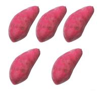 ComfyHarbor Set di 5 patate dolci artificiali in schiuma, realistiche, per cucina, decorazione della casa e centrotavola per feste in giardino, realistiche e leggere