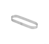 ComfyHarbor Set di anelli in acciaio inossidabile, mousse e crostata in acciaio inox 304 ispessito per utensili da stampo con finitura lucida liscia e design perforato per la circolazione dell'aria