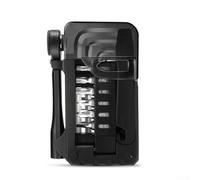 ComfyHarbor Set di chiavi a cricchetto per bicicletta, con tiraraggi e leva per pneumatici, include 12 bussole per riparazione di biciclette, moto, veicoli elettrici e uso esterno