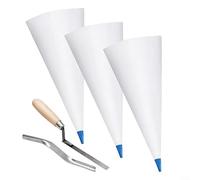 ComfyHarbor Set di sacchetti per malta con strumenti, kit da muratura per giunti di piastrelle, sacchetti di riempimento in PE con pala e livellatore per riparazione pavimenti interni ed esterni