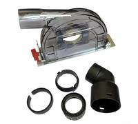 ComfyHarbor Sindone per collettore di polveri da taglio per smerigliatrici angolari, profondità regolabile 0-30 mm, compatibile con tubo di aspirazione e la maggior parte delle smerigliatrici da 10-12