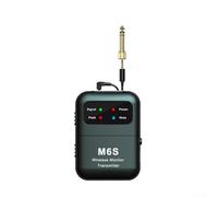 ComfyHarbor Sistema microfonico wireless da 2,4 GHz con latenza ≤ 8 ms, portata 30 m e batteria 8H (nero) | Include trasmettitore, ricevitore, auricolari e cavi | per spettacoli in studio o dal vivo