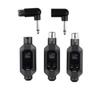 ComfyHarbor Sistema microfonico wireless XLR, trasmettitore e ricevitore microfono dinamico, portata 80 m, audio 24 bit/48 kHz, batteria ricaricabile integrata, per esibizioni dal vivo ed eventi (1 in