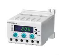ComfyHarbor SOPR-3DE Protezione corrente digitale per relè 220 V DIN Rail Motor Protezione perdita di fase di sovraccarico con display a LED Tipo N fail-safe per pannello di controllo industriale 6A