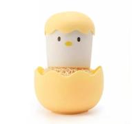 ComfyHarbor Spazzola per pentole a guscio d'uovo, antigraffio, con manico ergonomico, per una rapida pulizia di schiumatura di pentole, piatti, taglieri e piani cottura (giallo)