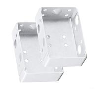 ComfyHarbor Staffe per tende veneziane con fissaggio superiore, colore bianco, confezione da 2 per tende orizzontali in legno o finto legno da 50 mm, con binario 55 x 40 mm, parti per binario della